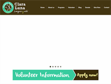 Tablet Screenshot of claraluna.com.ec